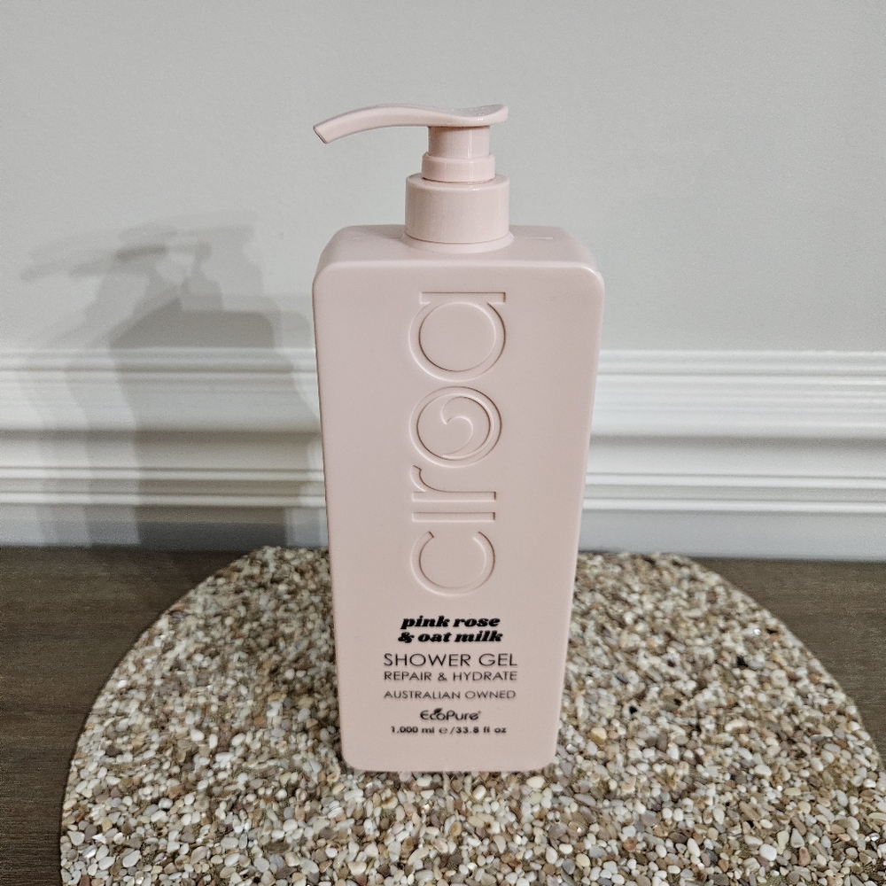 - Ciroa Pink Rose & Oat Milk Shower Gel Repair & Hydrate 33.8 oz New